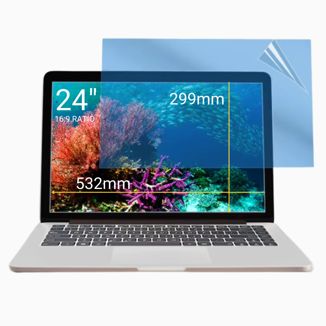 Protector de Pantalla Mate Anti Luz Azul para Monitor de 23.8" (52.7*29.7)