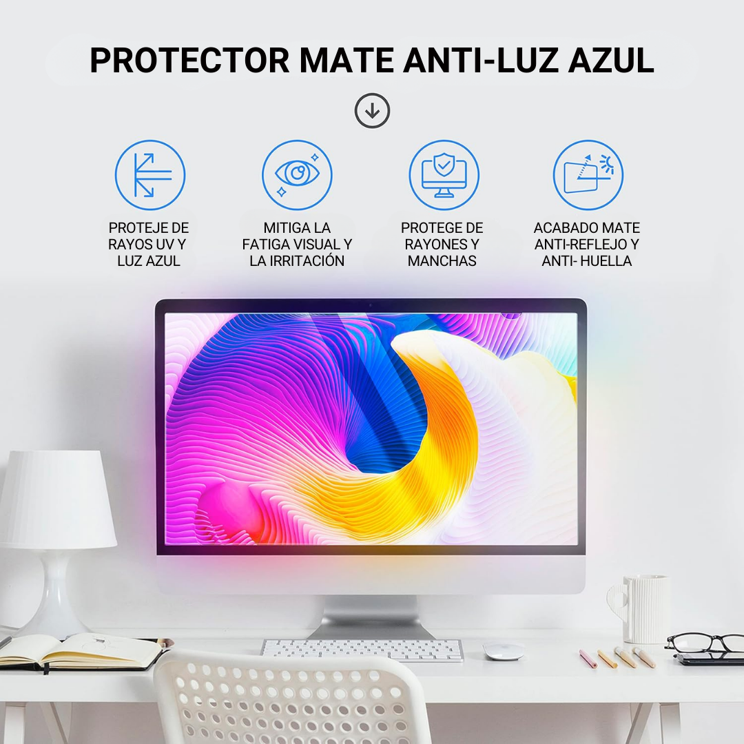 Protector de Pantalla Mate Anti Luz Azul para Monitor de 23.8" (52.7*29.7)