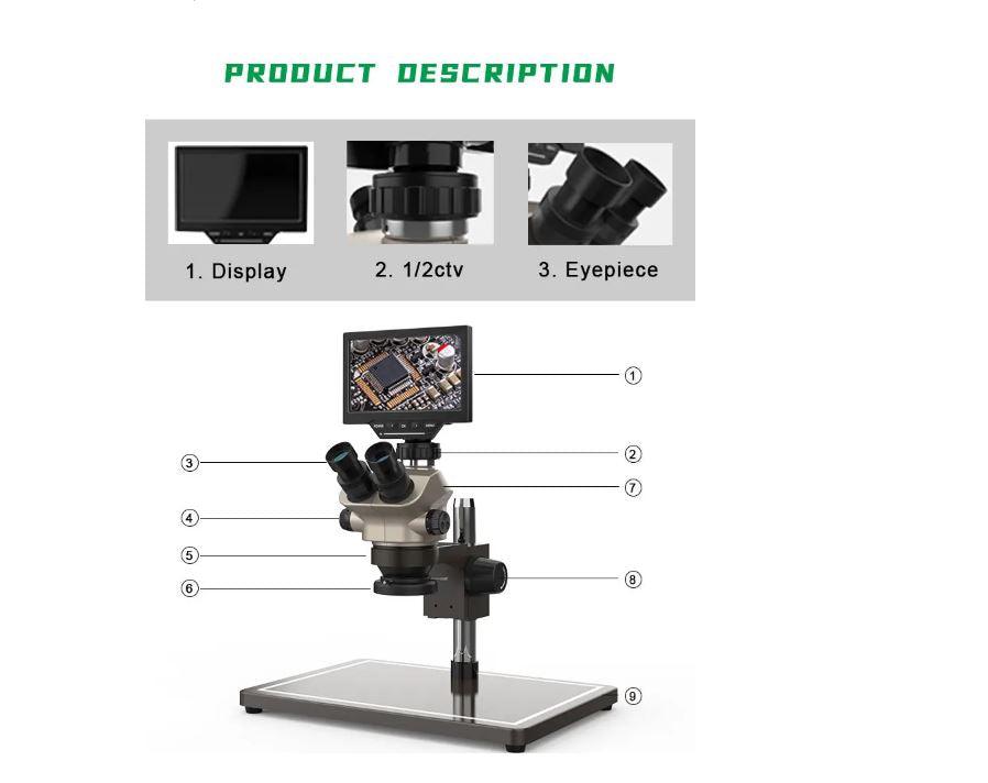 Microscopio para electrónica (2 EN 1) BAKU BA-012 + Tapete antiestatico BA-697