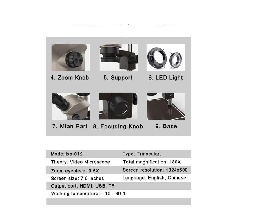Microscopio para electrónica (2 EN 1) BAKU BA-012 + Tapete antiestatico BA-697