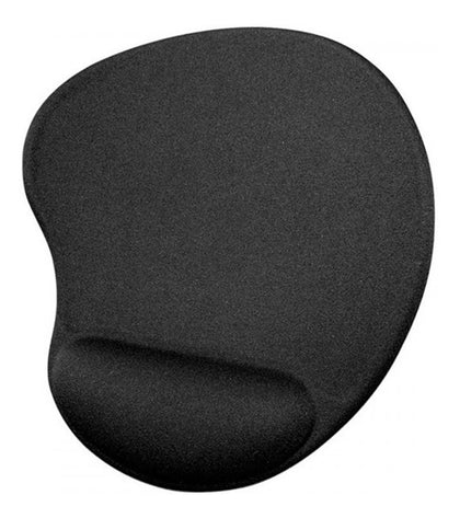 Pad Mouse Ergonómico Con Apoyo En Gel Para La Muñeca Color Negro